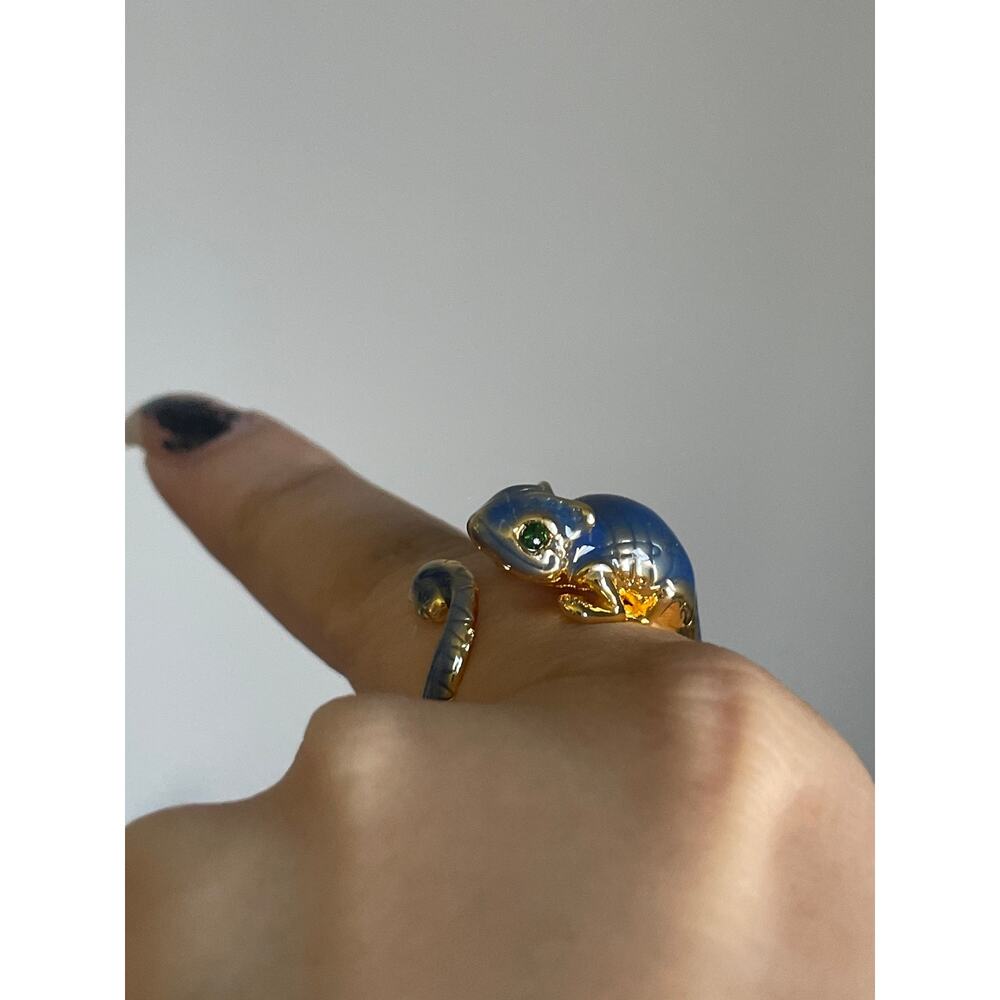 Lizard gecko chameleon reptile adjustable ring